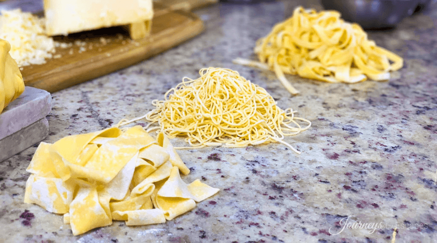 pasta making at le blanc